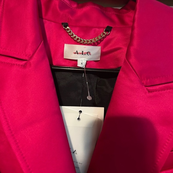 A.L.C. Chelsea Double-Breasted Satin Blazer - Picture 6 of 8